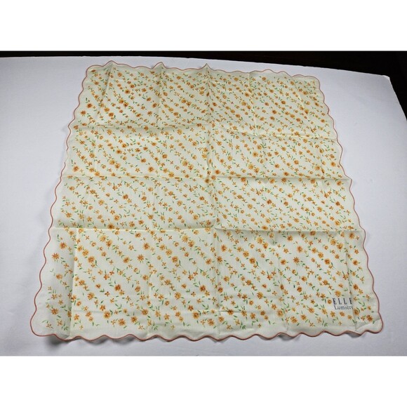 ELLE Lot Of 4 Handkerchief Neckerchief Bandana Scarf - Picture 5 of 5